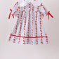 Red Apple Embroidered Dress