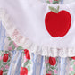 Red Apple Embroidered Dress