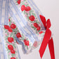 Red Apple Embroidered Dress