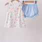 Blue Hydrangea Ruffle Bloomer Set