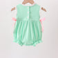 Green Butterfly Smocked Lace Bubble