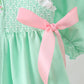 Green Butterfly Smocked Bloomer Set