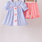 Blue Whale Smocked Seersucker Shorts Set