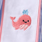 Blue Whale Smocked Seersucker Shorts Set