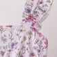 Purple Garden Ruffle Mom Dress
