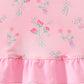 Pink Floral Ruffle Bloomer Set