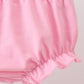 Pink Floral Ruffle Bloomer Set