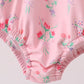 Pink Floral Ruffle One-Piece Swimsuit
