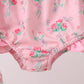 Pink Floral Ruffle 2pc Swimsuit