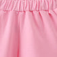 Pink Floral Ruffle Shorts Set