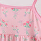 Pink Floral Tiered Dress