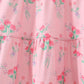 Pink Floral Tiered Dress
