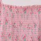Pink Floral Smocked Mom Dress