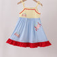 Blue Crab Applique Dress
