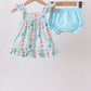 Floral Smocked Bloomer Set