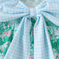 Green house floral Bow Bubble