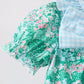 Green house floral Bow Bubble