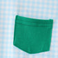 Green grid pocket romper