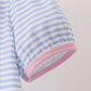 Purple Stripe Pencil Embroidered Top