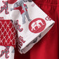 Maroon Alabama Smocked Shorts Set