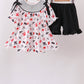 Black Georgia Smocked Shorts Set
