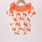 Orange Tennessee Smocked Bow Bubble
