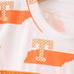 Orange Tennessee Smocked Shorts Set