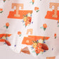 Orange Tennessee Smocked Scalloped Ruffle Shorts Set