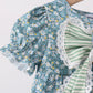 Teal Floral Lace Bow Bubble