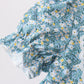 Teal Floral Lace Bow Bloomer Set