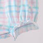 Pink Crocodile Smocked Gingham Bubble