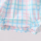 Pink Crocodile Smocked Gingham Bubble