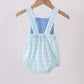 Blue Crocodile Embroidered Bubble