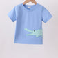Blue Crocodile Applique Top