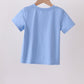 Blue Crocodile Applique Top