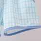 Blue Crocodile Embroidered Shorts Set