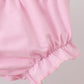Pink Crocodile Smocked Gingham Bloomer Set