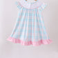 Pink Crocodile Smocked Gingham Dress