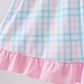 Pink Crocodile Smocked Gingham Dress