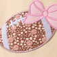 Floral Football Print Ruffle Pants Set
