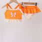 Orange Bow Ruffle 2PC Swimsuit