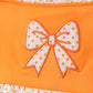 Orange Bow Ruffle 2PC Swimsuit