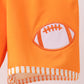 Orange Football Swim Trunks