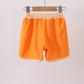 Orange Football Swim Trunks