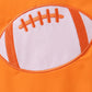 Orange Football 2PC Long Sleeve Swimsuit