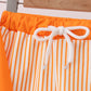 Orange Football 2PC Long Sleeve Swimsuit