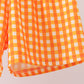 Orange Tennessee Applique Gingham Shorts Set