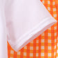 Orange Tennessee Applique Gingham Shorts Set