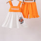 Orange Tennessee Applique Ruffle Shorts Set
