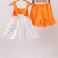 Orange Tennessee Applique Ruffle Shorts Set